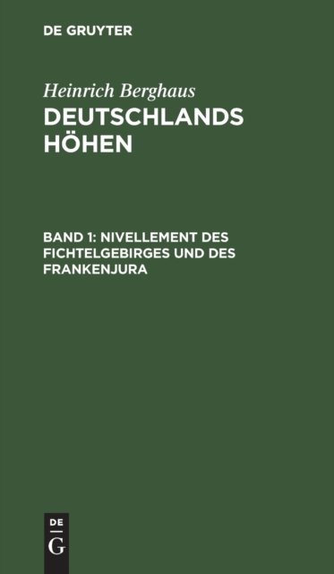 Nivellement Des Fichtelgebirges Und Des Frankenjura
