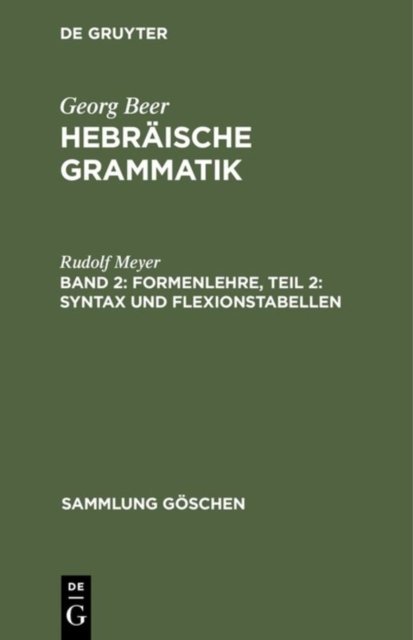 Formenlehre, Teil 2