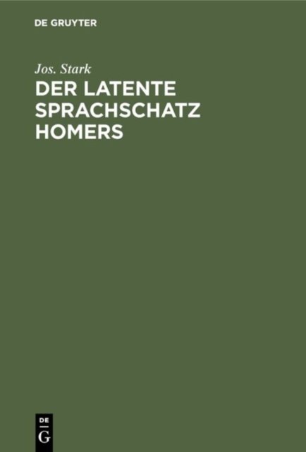 latente Sprachschatz Homers