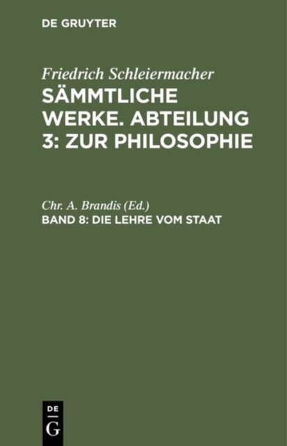 Die Lehre vom Staat