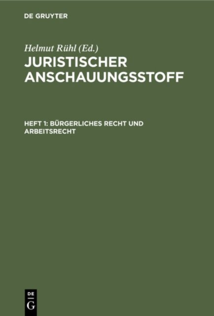 Burgerliches Recht Und Arbeitsrecht