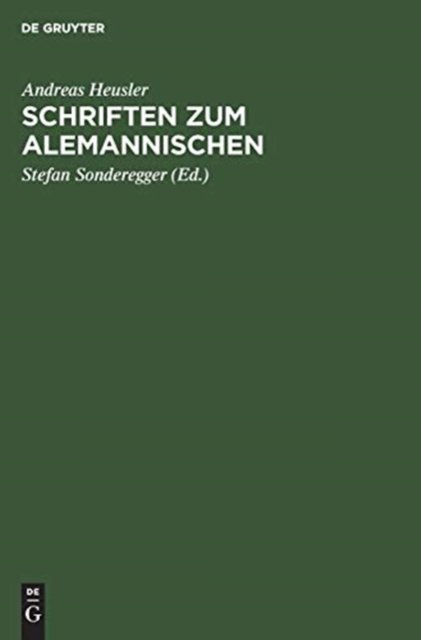 Schriften Zum Alemannischen