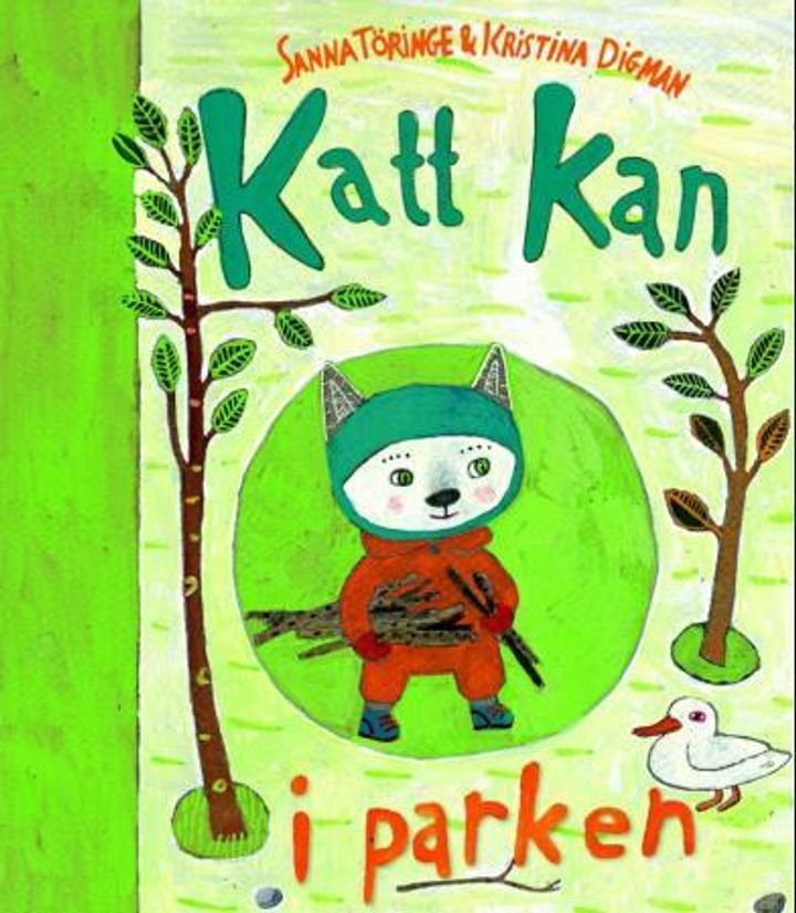 Katt kan i parken