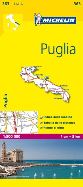 Puglia - Michelin Local Map 363