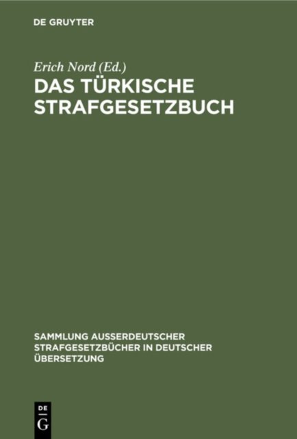 Das Turkische Strafgesetzbuch