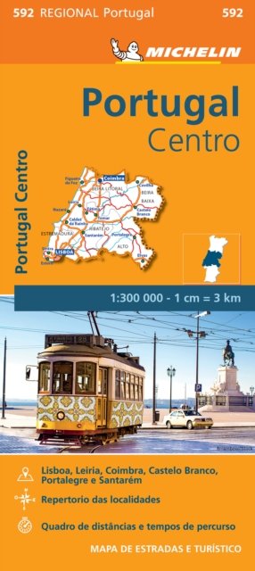 Portugal Centro - Michelin Regional Map 592