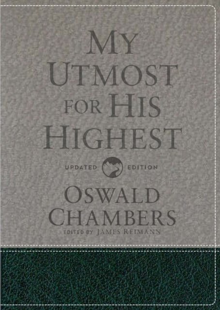 My Utmost for His Highest