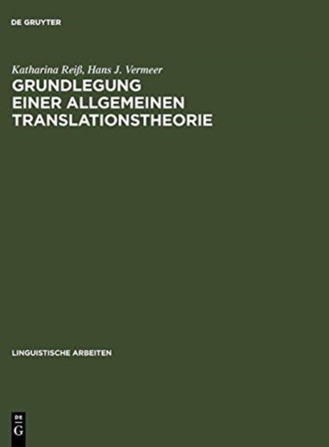 Grundlegung einer allgemeinen Translationstheorie
