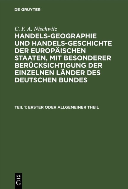 Erster Oder Allgemeiner Theil