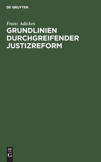 Grundlinien Durchgreifender Justizreform