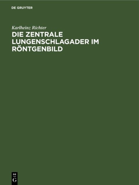 zentrale Lungenschlagader im Röntgenbild