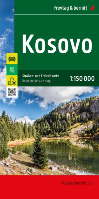 Kosovo, Road and Leisure Map 1:150.000