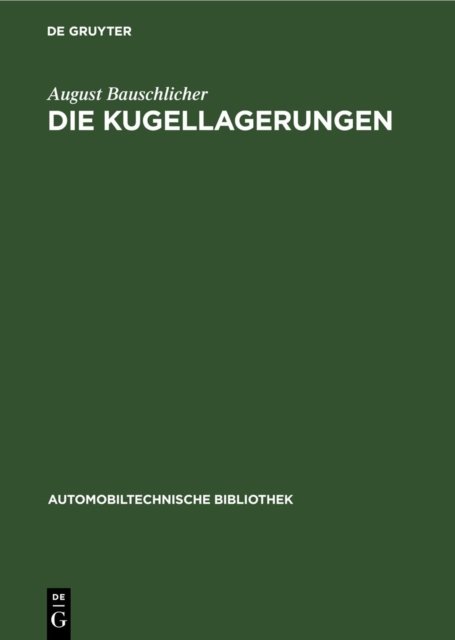 Kugellagerungen