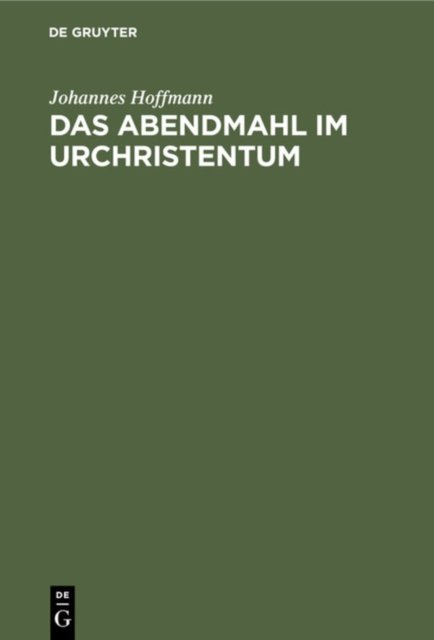 Abendmahl im Urchristentum