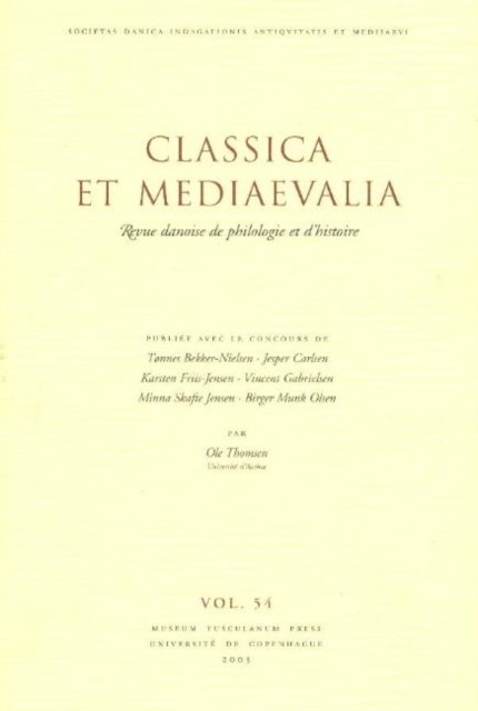 Classica et Mediaevalia