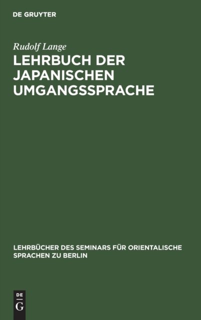 Lehrbuch Der Japanischen Umgangssprache