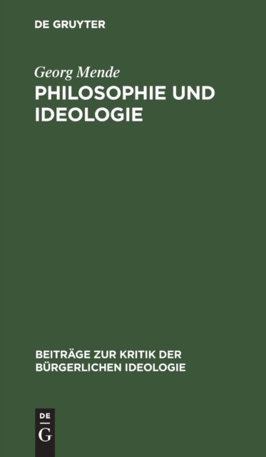 Philosophie Und Ideologie