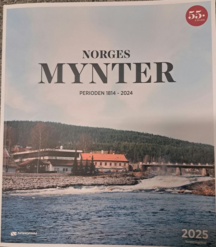 Norges mynter 2025 ; vurderingsliste - Norges mynter 1814-2025 :