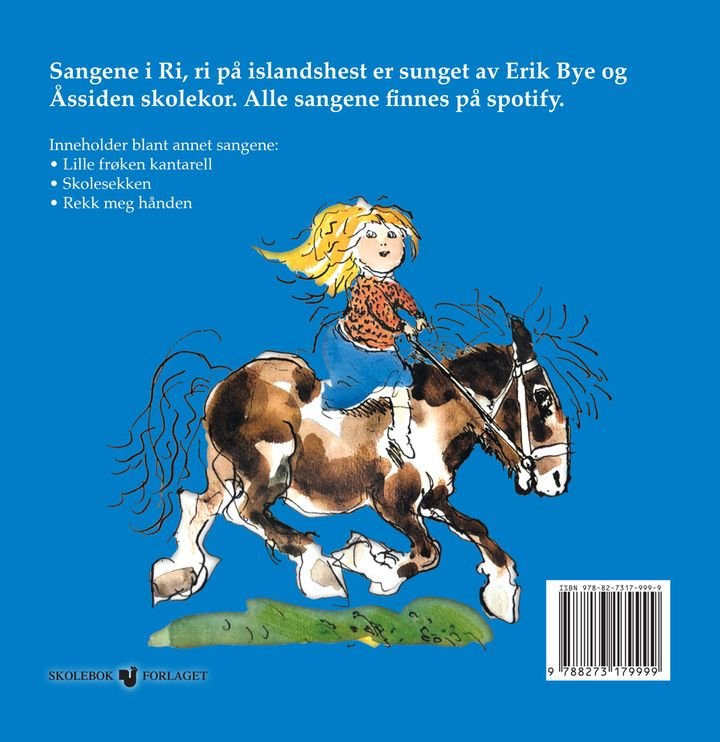 Ri, ri på islandshest - bildesangbok for hele familien