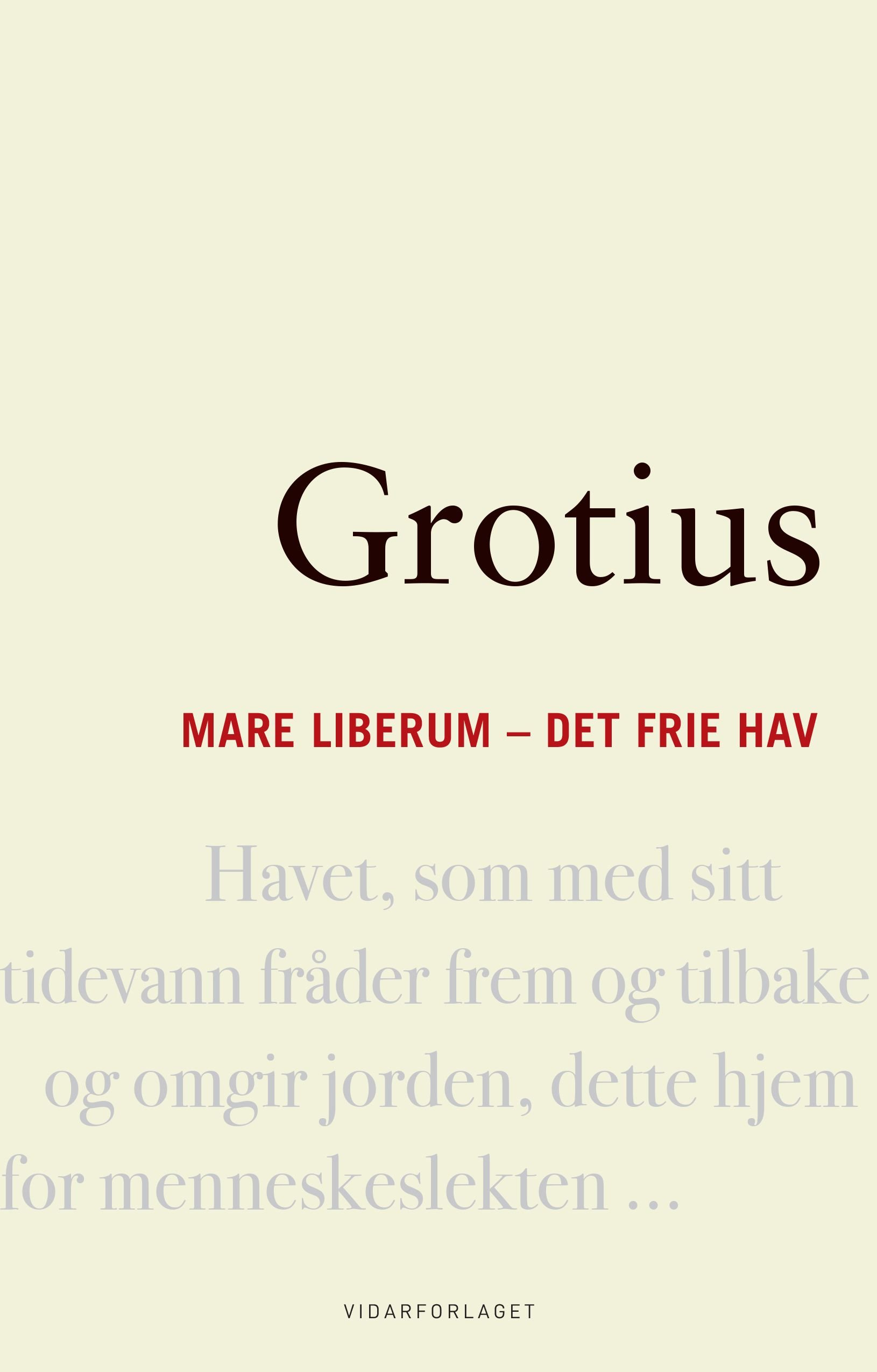 Mare liberum - det frie hav
