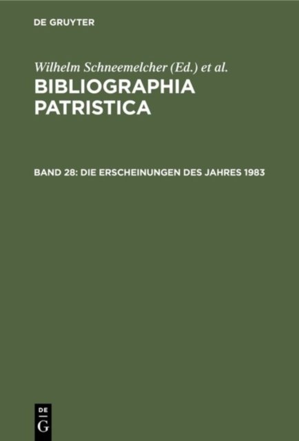Erscheinungen des Jahres 1983