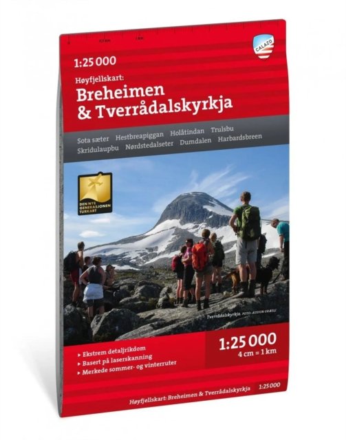 Breheimen & Tverradalskyrkja 1:25K