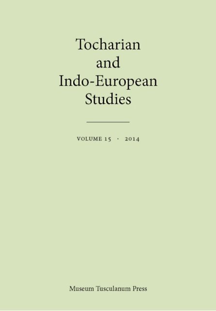 Tocharian & Indo-European Studies