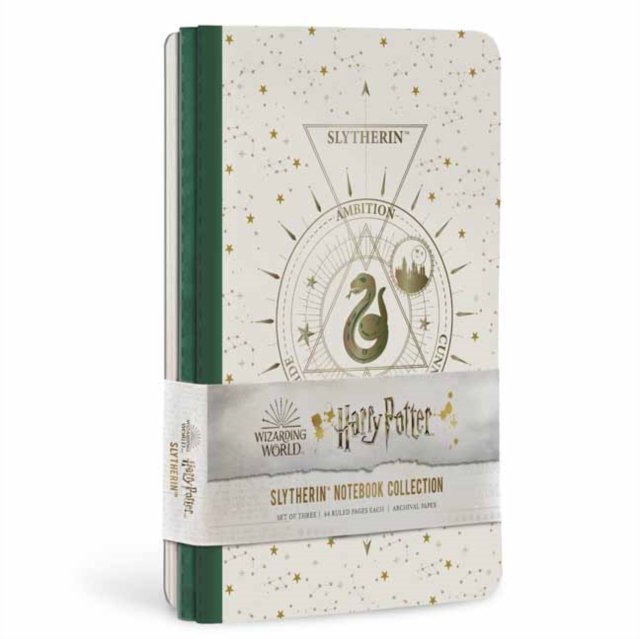 Harry Potter: Slytherin Constellation Sewn Notebook Collection (Set of 3)