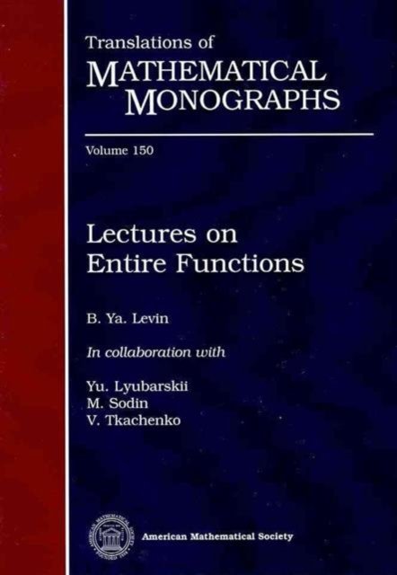 Lectures on Entire Functions