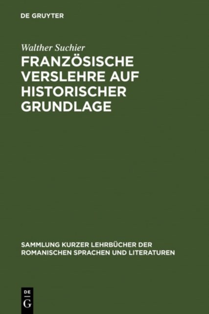 Französische Verslehre Auf Historischer Grundlage