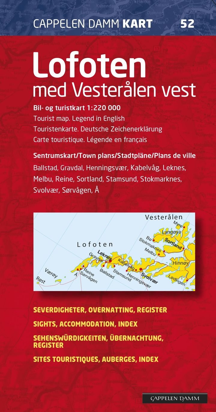 Lofoten med Vesterålen vest - bil- og turistkart = tourist map = Touri