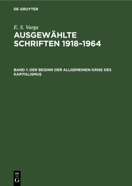 Beginn der allgemeinen Krise des Kapitalismus