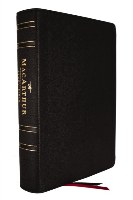 NASB, MacArthur Study Bible, Black Genuine Leather, 1995 Text, Comfort Print