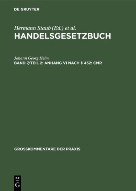 Anhang VI nach § 452