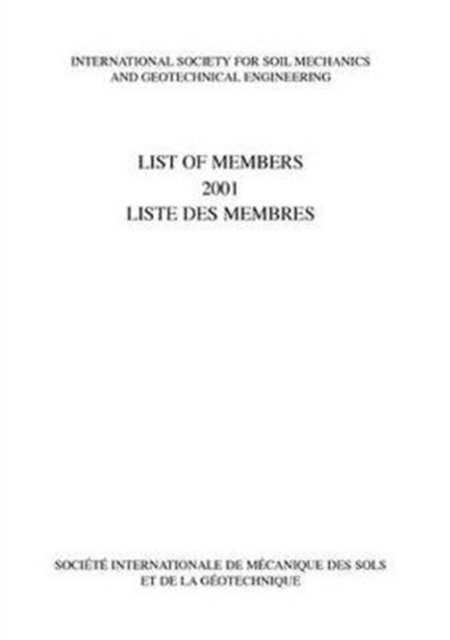 List of Members 2001: ISSMGE