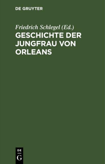 Geschichte Der Jungfrau Von Orleans