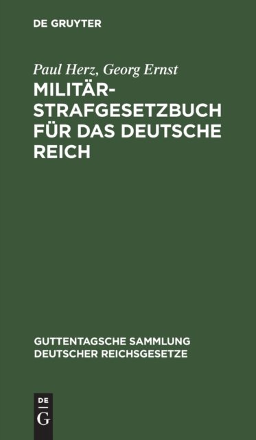 Militär-Strafgesetzbuch für das Deutsche Reich