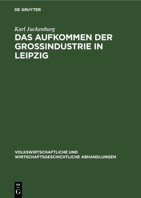 Aufkommen der Großindustrie in Leipzig
