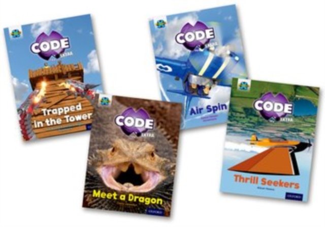 Project X CODE Extra: Light Blue Book Band, Oxford Level 4: Dragon Quest and Wild Rides, Mixed Pack of 4