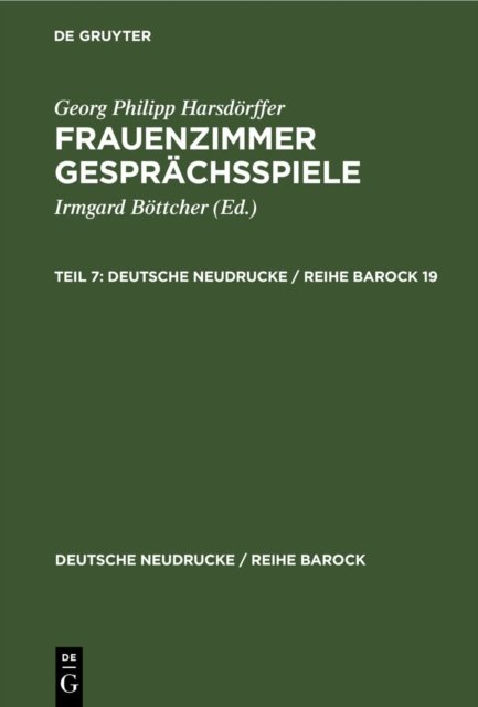 Frauenzimmer Gesprächsspiele. Teil 7