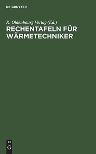Rechentafeln Fur Warmetechniker