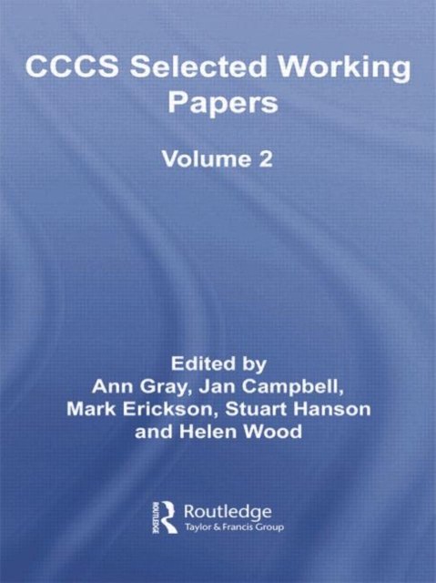 CCCS Selected Working Papers