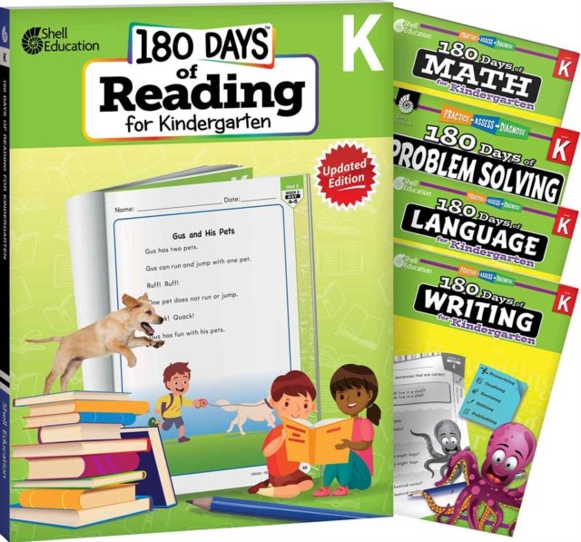180 Days™: Reading, Math, Language, Writing, & Problem Solving for Kindergarten: 5-Book Set