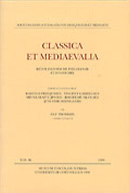 Classica et Mediaevalia