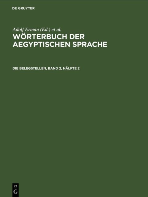 Die Belegstellen, Band 2, Halfte 2