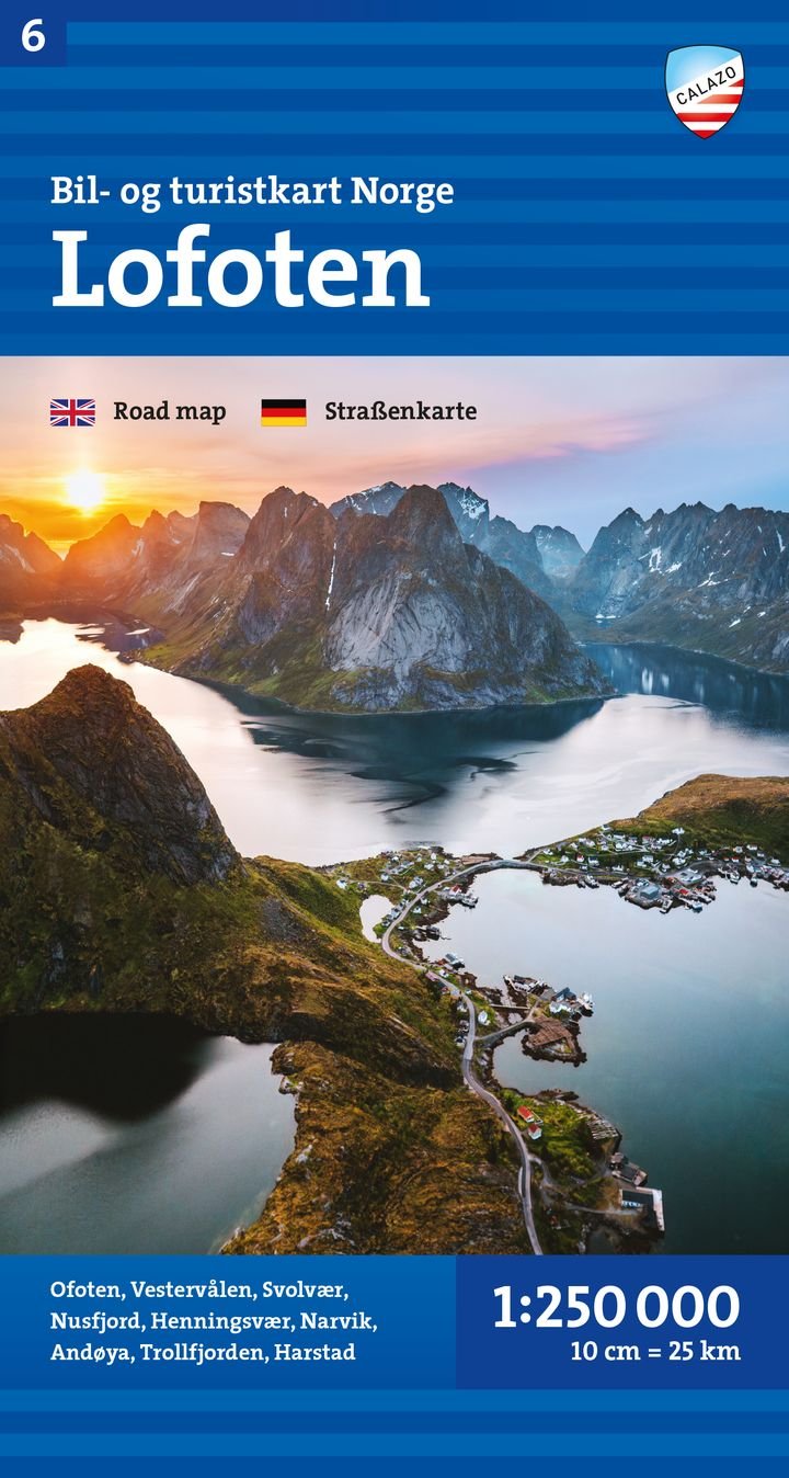 Lofoten Car and tourist map