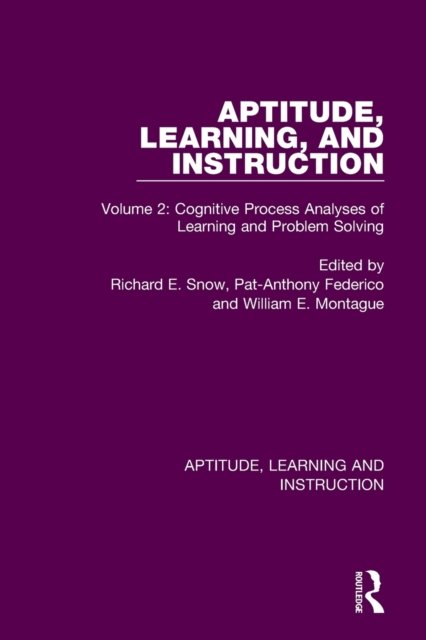 Cognitive Process Analyses of Learning and Problem Solving