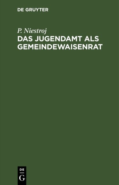 Jugendamt als Gemeindewaisenrat