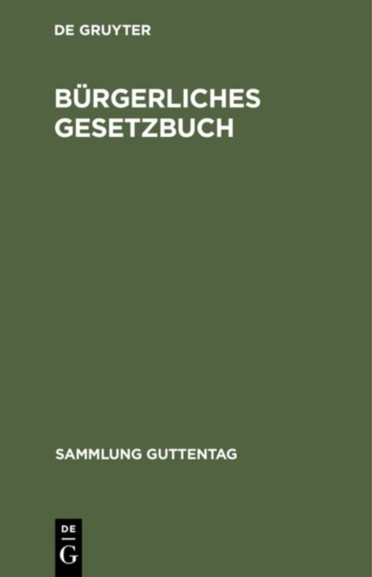 Burgerliches Gesetzbuch