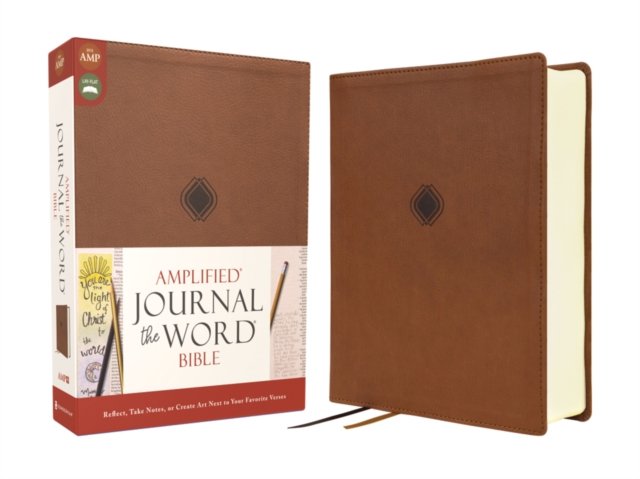 Amplified Journal the Word Bible, Double-Column Journal Edition, Leathersoft, Brown: Reflect, Take Notes, or Create Art Next to Your Favorite Verses